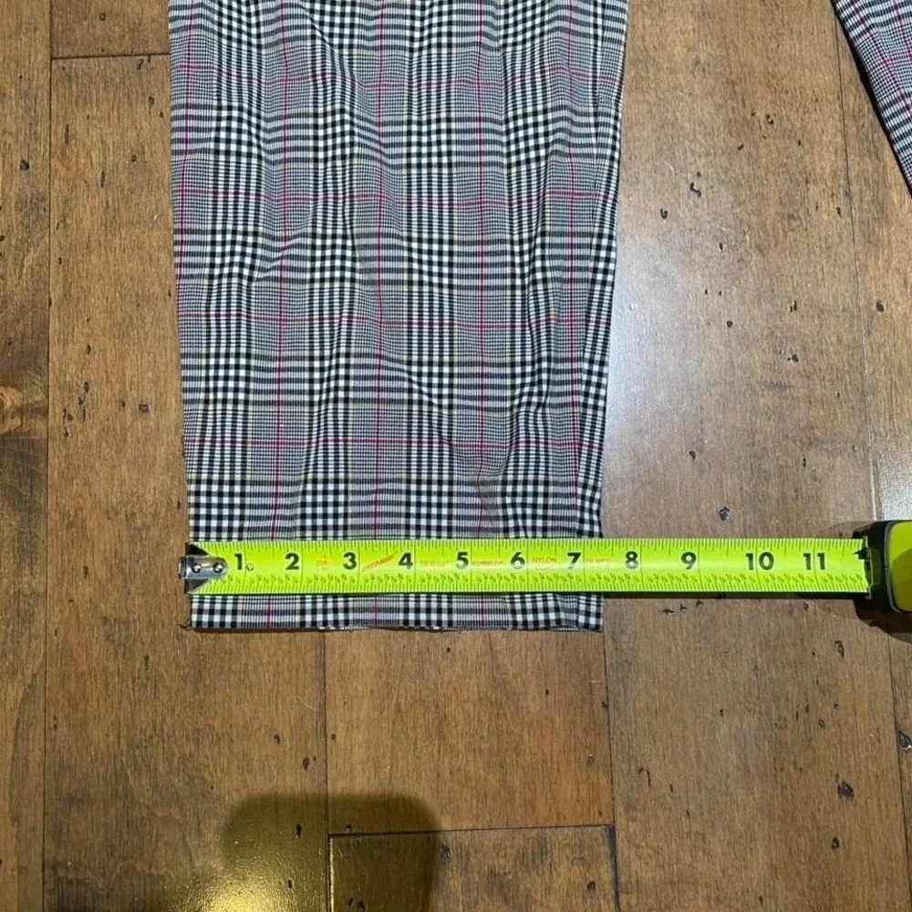 1.State Glen Plaid Checkered Ankle Trousers Size US 10